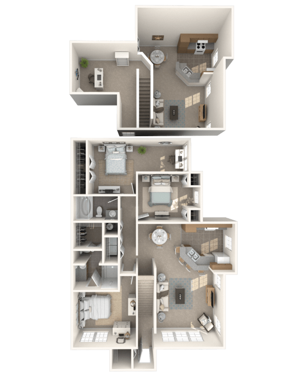 1, 2 & 3 Bedroom Apartments in Fort Myers Bay Harbor Apartments